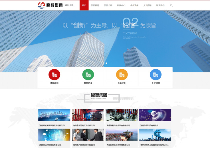 海南隆智科技集团有限公司网站建设